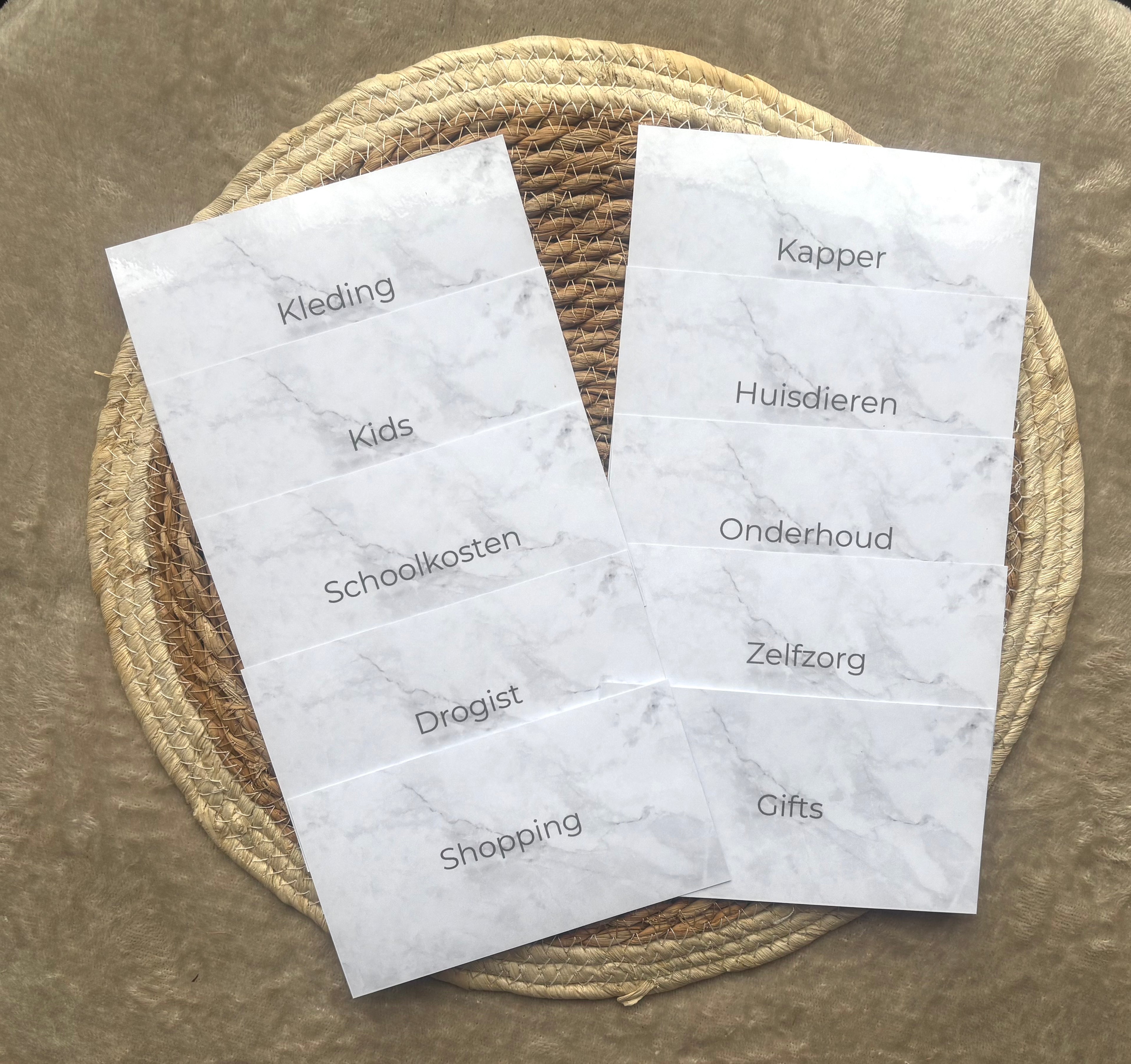 Plan je Poen® - Dashboard Variabel (Marble Rose)