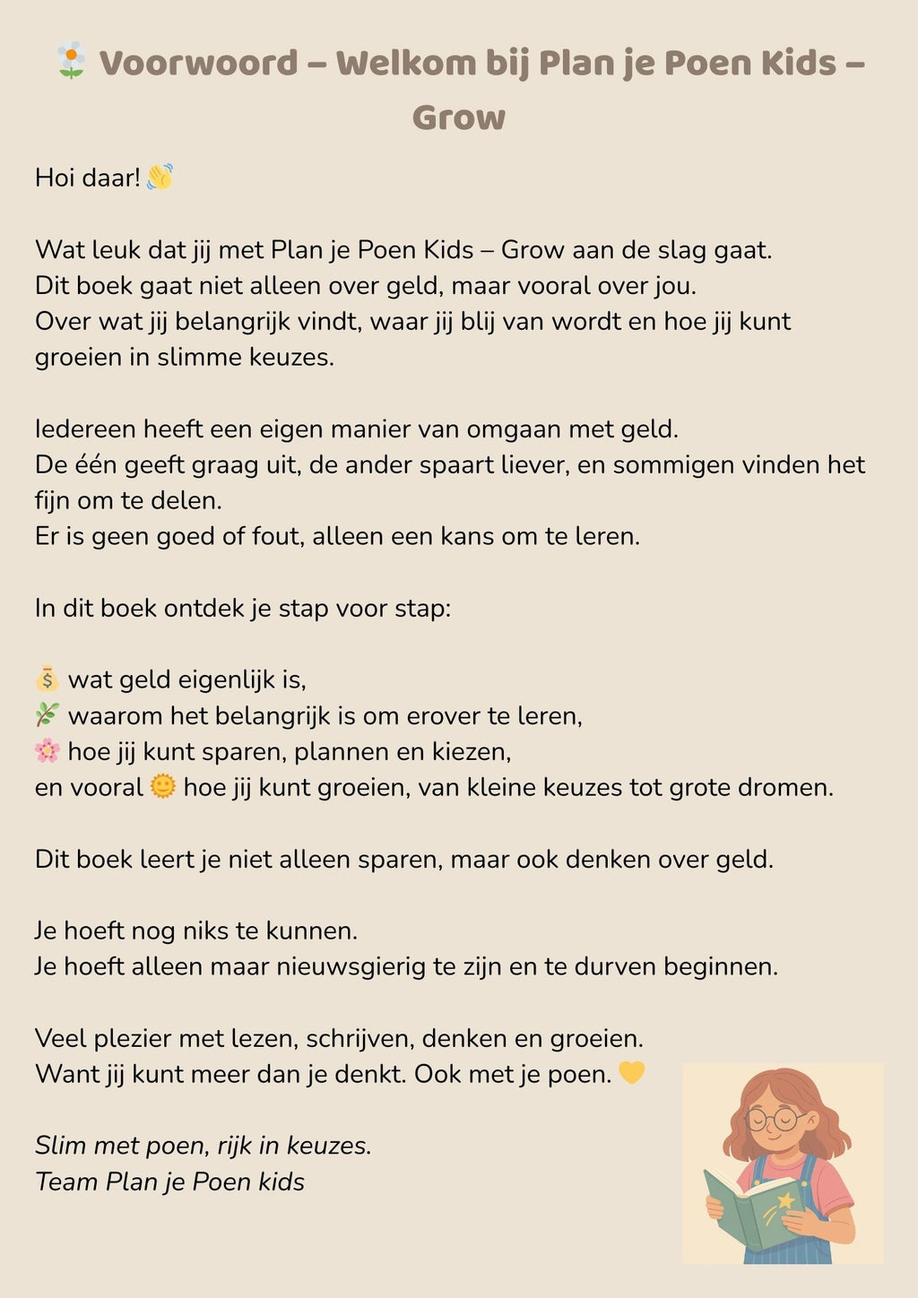 Plan je Poen® – E-book Kids