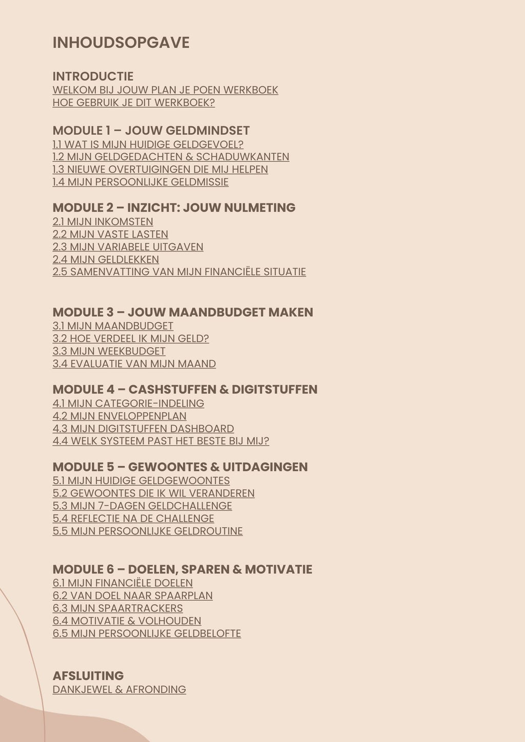 Plan je Poen® - Werkboek